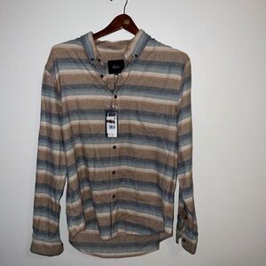Rails Runson Santa Fe Stripe Multicolored Button‑Down – Men’s Medium, NWT